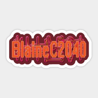 BlaineC2040 (Red) Sticker